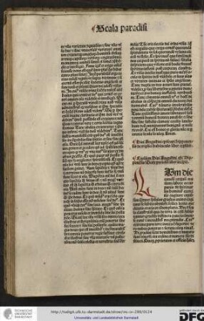 Eiusdem divi Augustini episcopi Hipponensis Scale paradisi liber incipit.