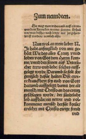 Zum neundten.