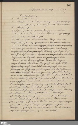 Außerordentliche Vers. am 25.6.31