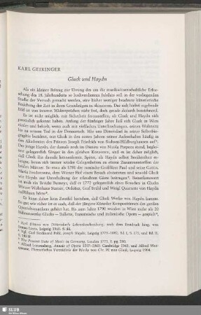Gluck und Haydn