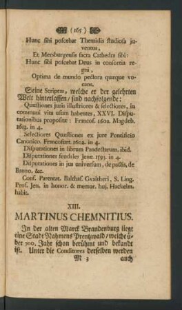 XIII. Martinus Chemnitius
