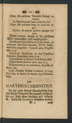 XIII. Martinus Chemnitius