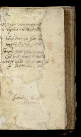 Stammbuch des Daniel Meiß (Meisius)