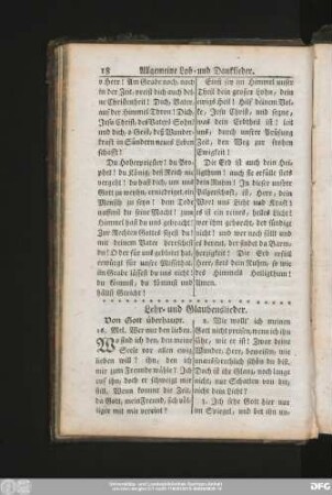 [1.] Von Gott überhaupt.