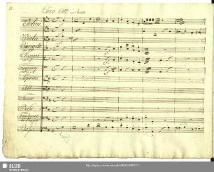 Coro: Dir Ehre großer Gott Preis und Ehre