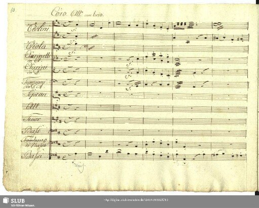 Coro: Dir Ehre großer Gott Preis und Ehre