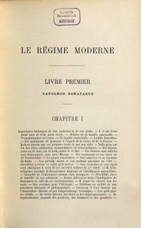 Les origines de la France contemporaine. 5,1