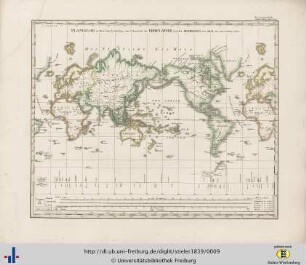 Planiglob in Mercators Projection.
