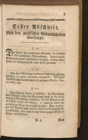 Erster Abschnitt. Von den weiblichen Geburtstheilen überhaupt