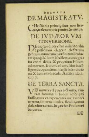 De Iudaeorum Conversione.