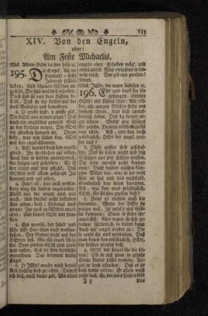 XIV. Von den Engeln, oder: Am Feste Michaelis.
