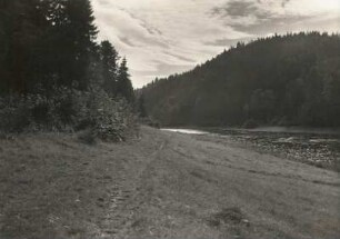 Mittelsächsisches Bergland. Zschopau-Tal. Ehem. Talaue unterhalb der Lauenhainer Mühle (jetzt vom Stausee überflutet)