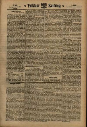 Zweite Ausgabe vom Samstag, den 14. Mai 1910.