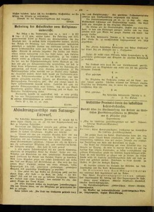 Abänderungsanträge zum Satzungs-Entwurf