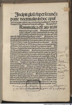 Doctrinale : P. 2. Mit Glosse von Johannes Synthen, 2