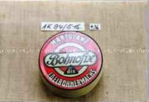 Probe-Blechdose für "Bohnofix HARTGLANZ EDELBOHNERWACHS"