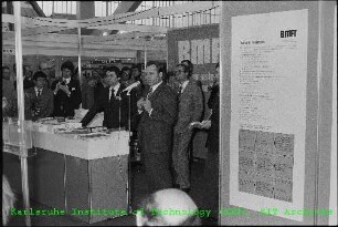 Informationsstand des Bundesministeriums für Forschung und Technologie (BMFT) auf der Hannover-Messe 1978