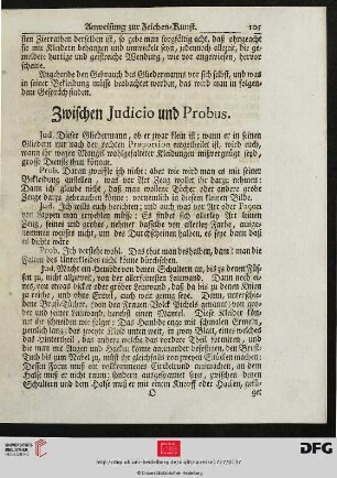 Zwischen Judicio und Probus.