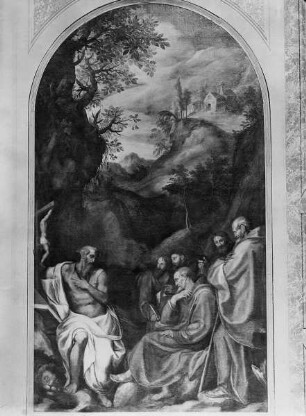 Predigt des heiligen Hieronymus & Besuch der Romiten bei dem heiligen Hieronymus