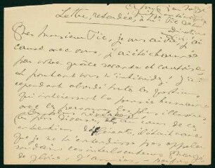 UB Gießen, Hs NF 820 - Manuscrit Autographe d'un Article pour Le Courrier de Monsieur Pic. - UB Gießen, Hs NF 820