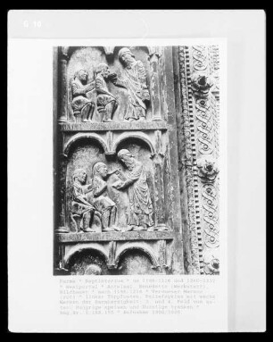 Portale del Guidizio finale (Westportal) — Werke der Barmherzigkeit — Durstige tränken