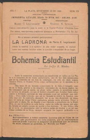 1920000700: Bohemia estudiantil