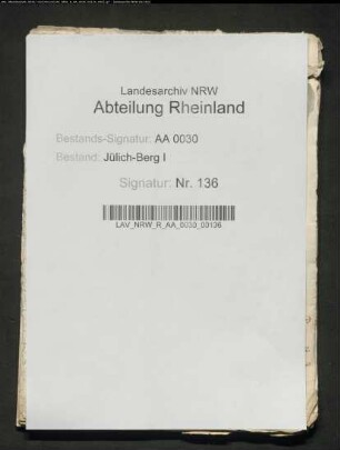 Gedenkzettel (Memorialien) des Kanzlers Wilhelm LÜNINCK