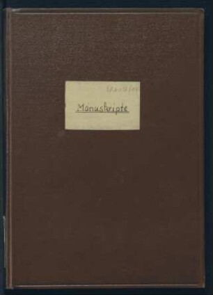 Manuskript-Bücher 7: 19. September 1964 - 30. November 1965