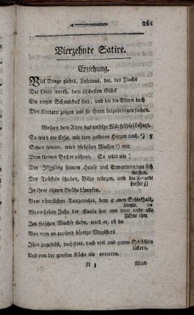Vierzehnte Satire.
