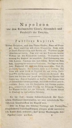 Napoleon's politisches und militärisches Leben : von ihm selbst erzählt vor dem Richterstuhle Cäsar's, Alexander's und Friedrich's des Zweyten, 3