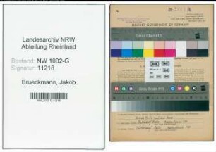 Entnazifizierung Jakob Brueckmann, geb. 23.07.1897 (Gastwirt)