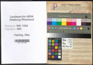 Entnazifizierung Otto Harling , geb. 03.01.1876 (Verw.Beamter)