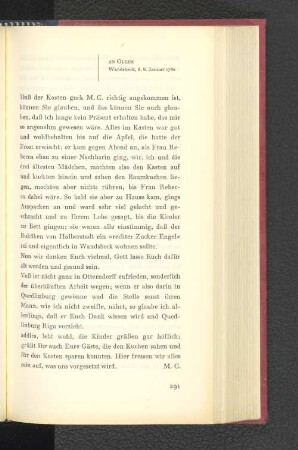 An Gleim Wandsbeck, den 8. Januar 1780