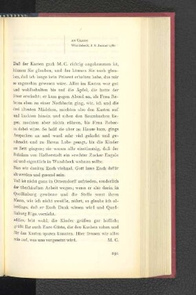 An Gleim Wandsbeck, den 8. Januar 1780
