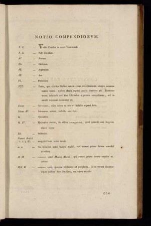 Notio Compendiorum.