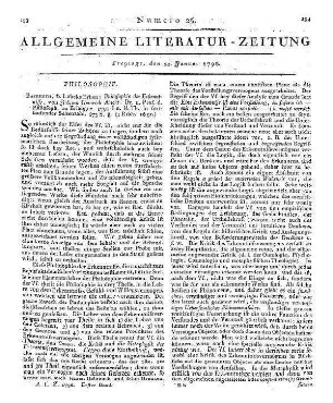Beyträge zur Geschichte der Philosophie. Hrsg. v. G. G. Fülleborn. Züllichau; Freystadt: Frommann 1795