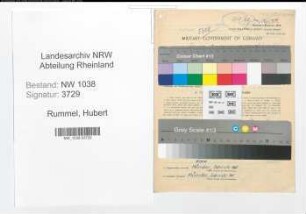 Entnazifizierung Hubert Rummel , geb. 01.03.1905 (Vermesser)