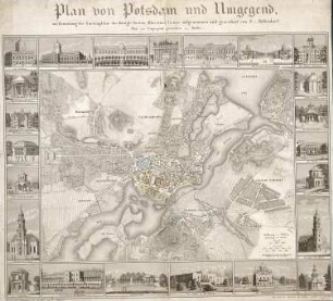 Plan von Potsdam und Umgegend