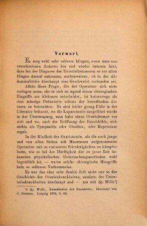 Zur differentiellen Diagnose zwischen Fibrocysten des Uterus und Ovarialcysten