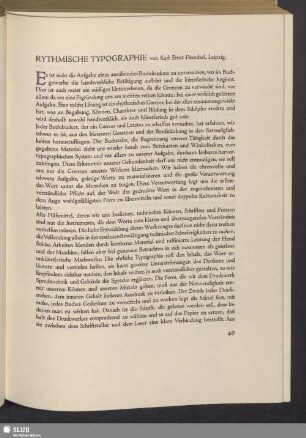 Rythmische Typographie