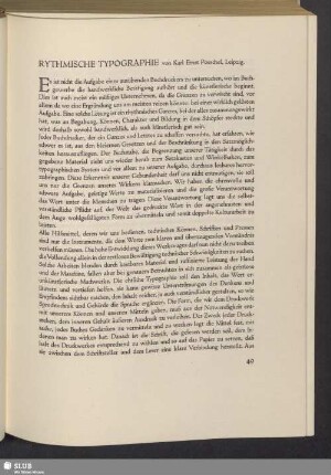 Rythmische Typographie