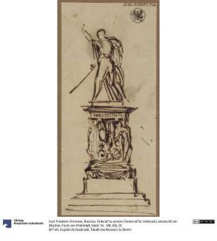 Breslau. Entwurf zu einem Denkmal für Gebhard Leberecht von Blücher, Fürst von Wahlstatt