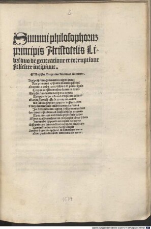 De generatione et corruptione