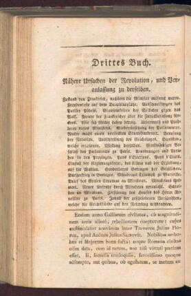 Drittes Buch. Nähere Ursachen der Revolution, und Veranlassung zu derselben