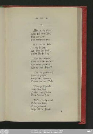 6. [Ach, in die Ferne sehnt sich mein Herz]