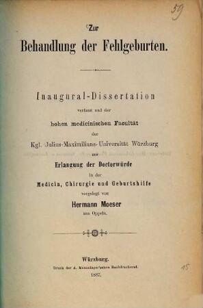 Zur Behandlung der Fehlgeburten
