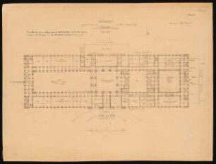 Handelshof für die Industrie der Mark Brandenburg, Berlin-Tiergarten Schinkelwettbewerb 1922: Variante Grundriss Erdgeschoss