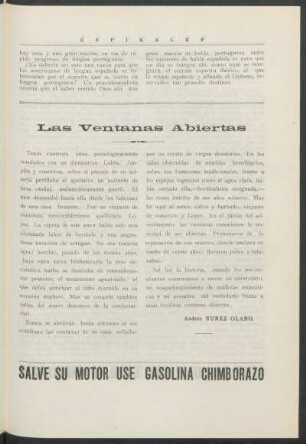 Las ventanas abiertas