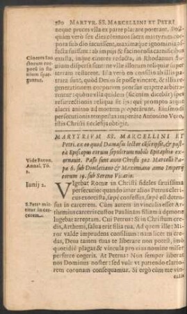 Martyrium SS. Marcellini Et Petri ...