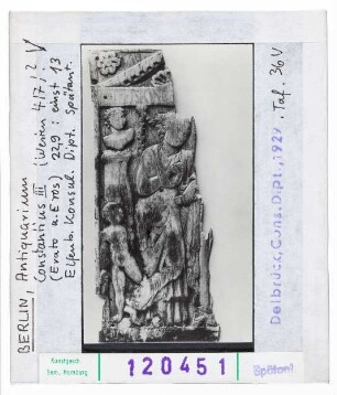 Berlin, Antiquarium, Diptychon Constantius III.